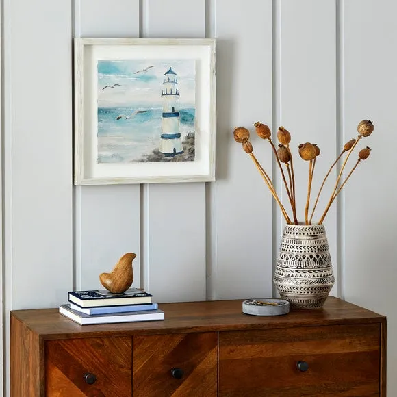 Lighthouse Framed Print - Multicolor