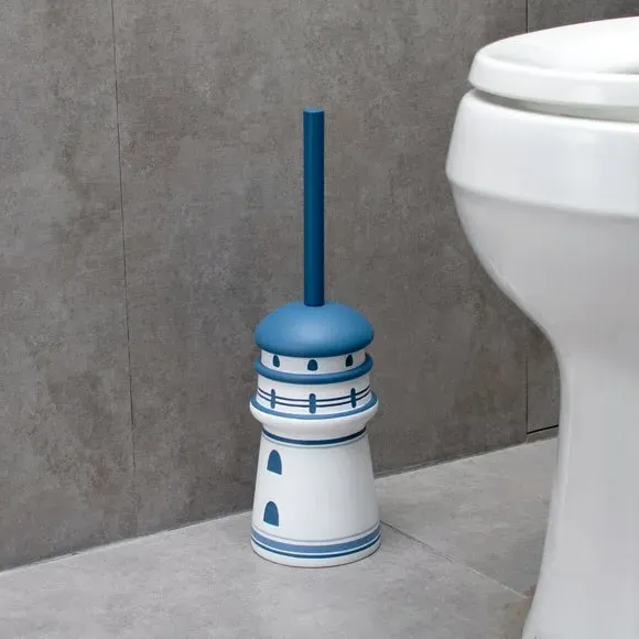 Lighthouse Toilet Brush - Blue