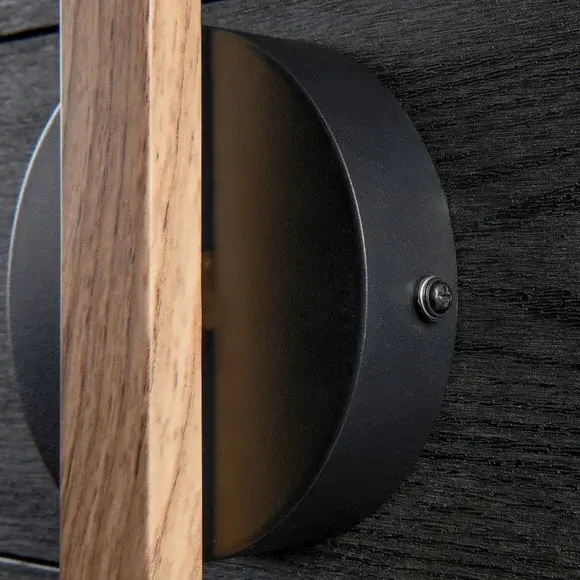 Linear LED Wall Light - Wood, Steel