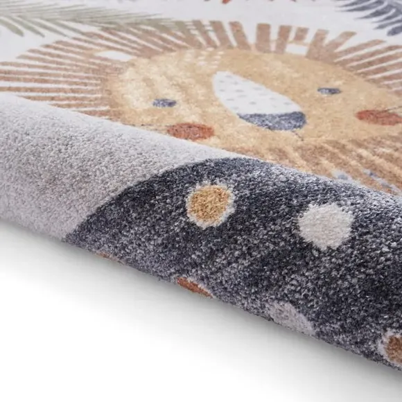 Lion Washable Rug - Multicoloured