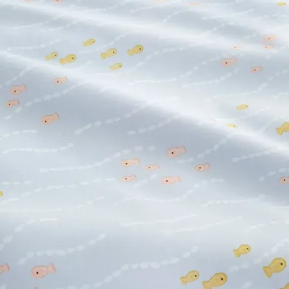 Little Whales Duvet Cover Set - Blue, Cotton