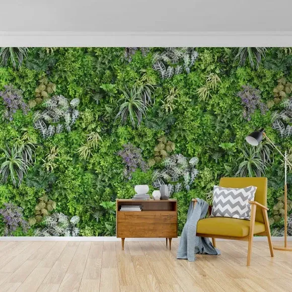 Living Wall Mural - Green, Wallpaper