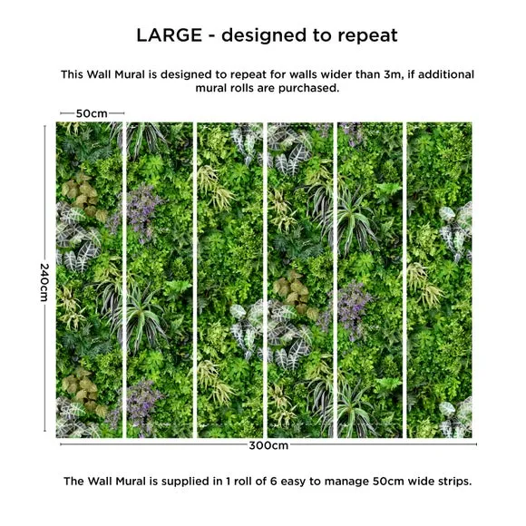 Living Wall Mural - Green, Wallpaper