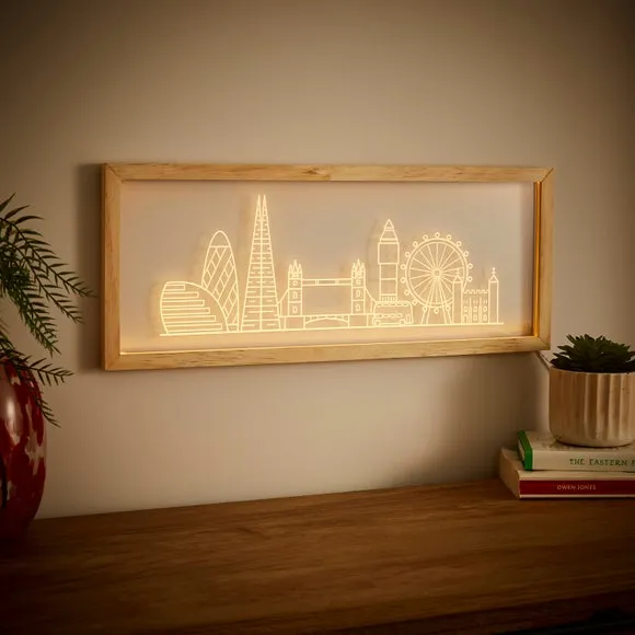 London Skyline Neon Wall Light - White, LED