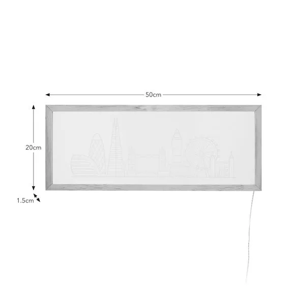 London Skyline Neon Wall Light - White, LED
