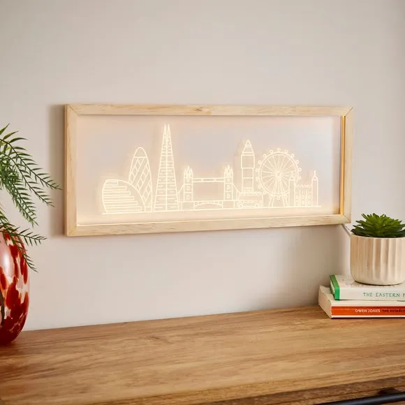 London Skyline Neon Wall Light - White, LED
