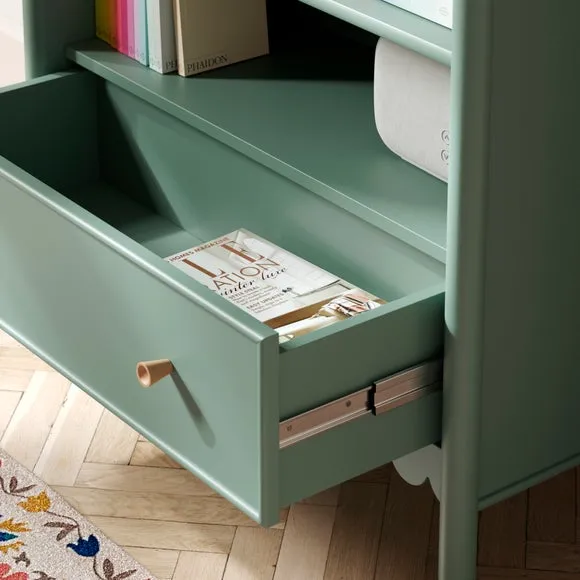 Low Bookcase with Scalloped Detail - Lilypad