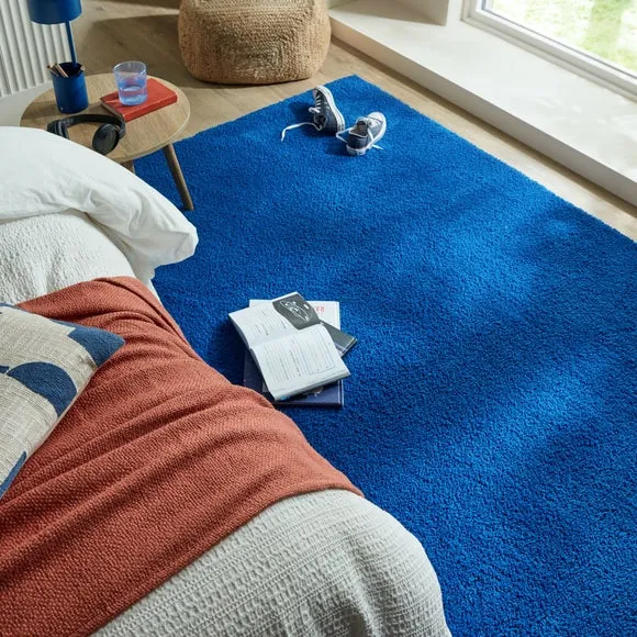 Machine Washable Rug - Cobalt Blue