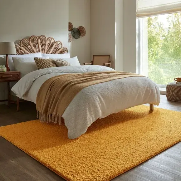 Machine Washable Rug - Gold
