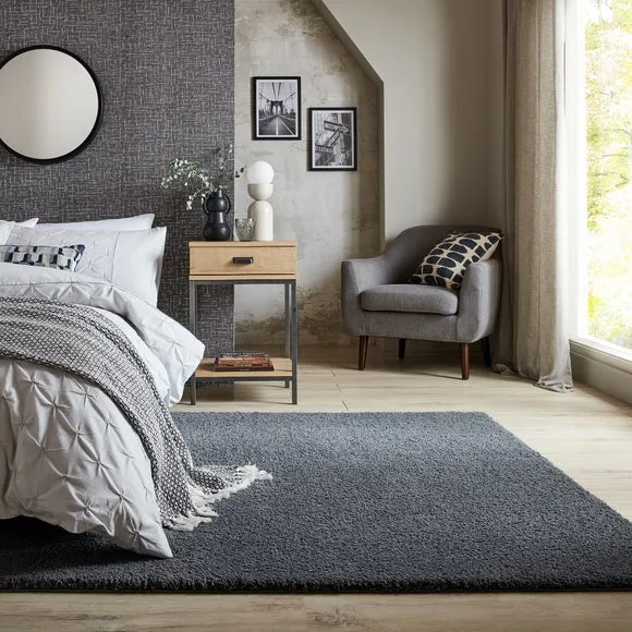 Machine Washable Rug - Grey