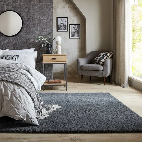 Machine Washable Rug - Grey