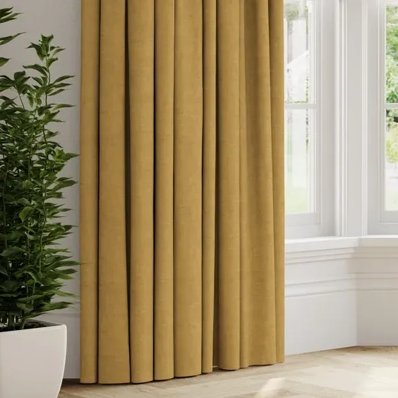 Made to Measure Curtains - Antique Gold, Velvet image