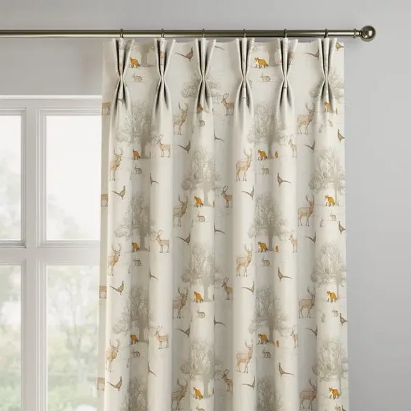 Made to Measure Curtains - Autumn, Woodland Print