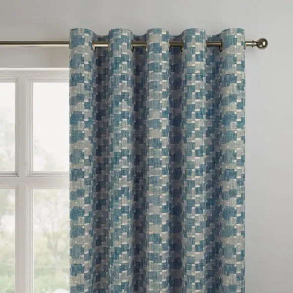 Made to Measure Curtains - Azure, Cotton Linen