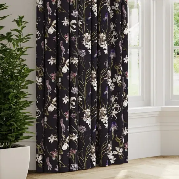 Made to Measure Curtains - Black, Velvet