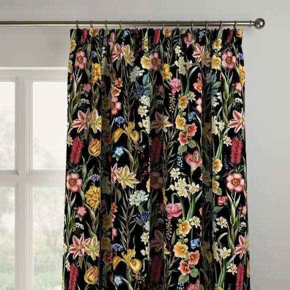 Made to Measure Curtains - Black, Velvet