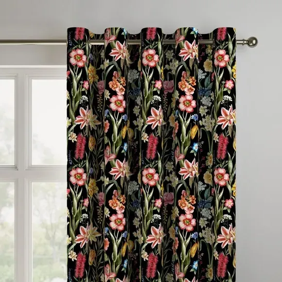 Made to Measure Curtains - Black, Velvet