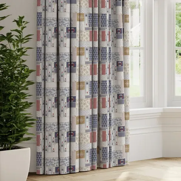Made to Measure Curtains - Blue, Cotton image