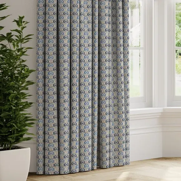 Made to Measure Curtains - Blue, Cotton image