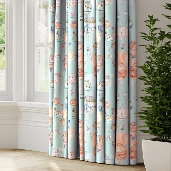 Made to Measure Curtains - Blue, Cotton image