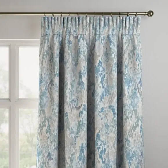 Made to Measure Curtains - Blue, Fabric