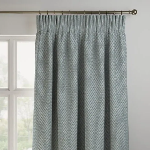 Made to Measure Curtains - Blue, Polyester
