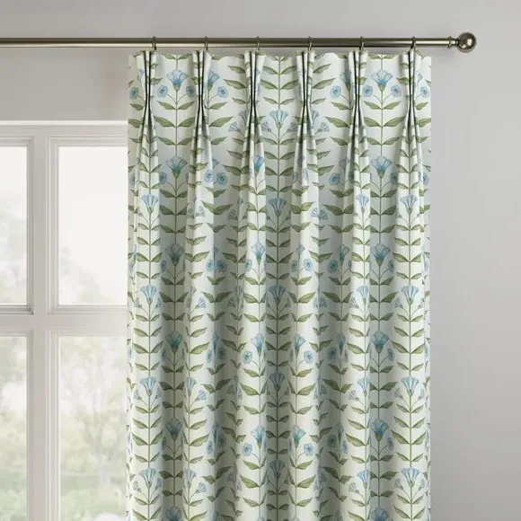 Made to Measure Curtains - Bluebell, Cotton