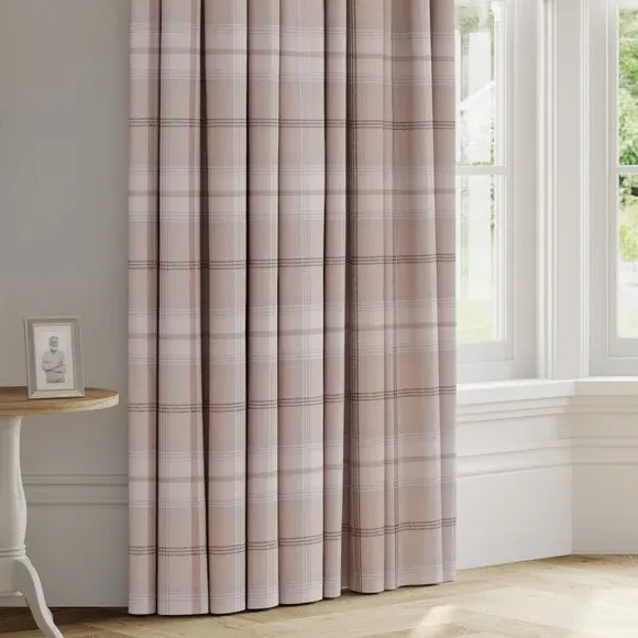 Made to Measure Curtains - Blush, Check Pattern image