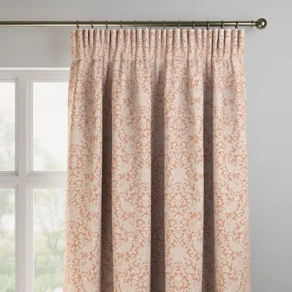 Made to Measure Curtains - Burnt Orange, Polyester