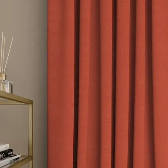 Made to Measure Curtains - Burnt Orange, Polyester image