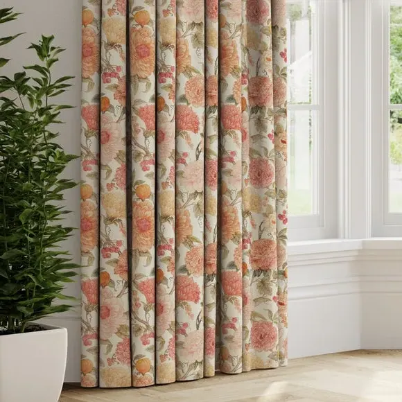 Made to Measure Curtains - Burnt Sienna, Cotton image