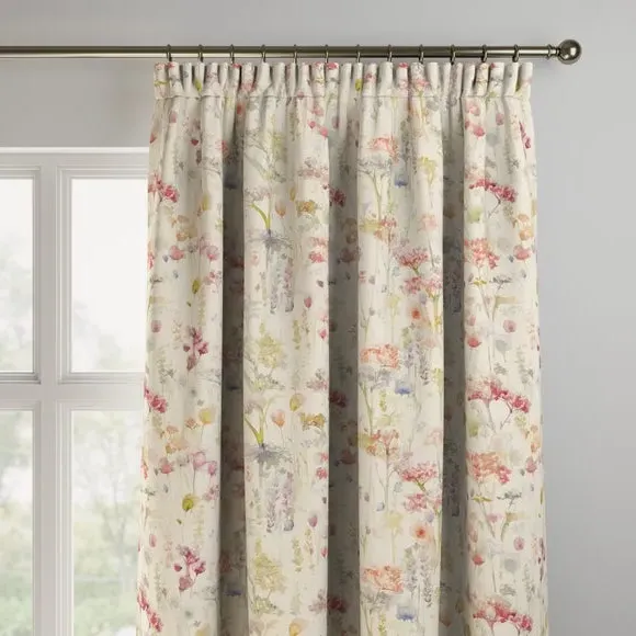 Made to Measure Curtains - Carnation, Cotton Linen