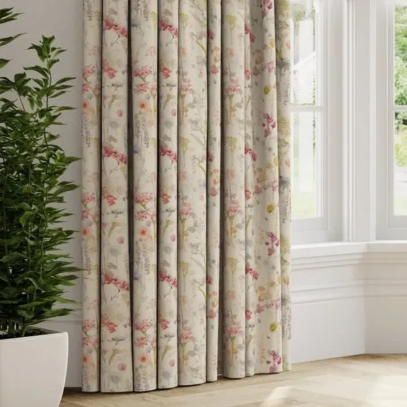 Made to Measure Curtains - Carnation, Cotton Linen image