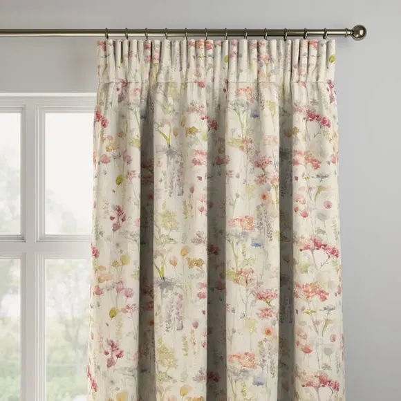 Made to Measure Curtains - Carnation, Cotton Linen