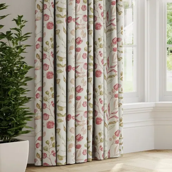 Made to Measure Curtains - Carnation, Polyester