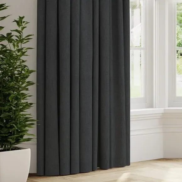 Made to Measure Curtains - Charcoal, Cotton Linen