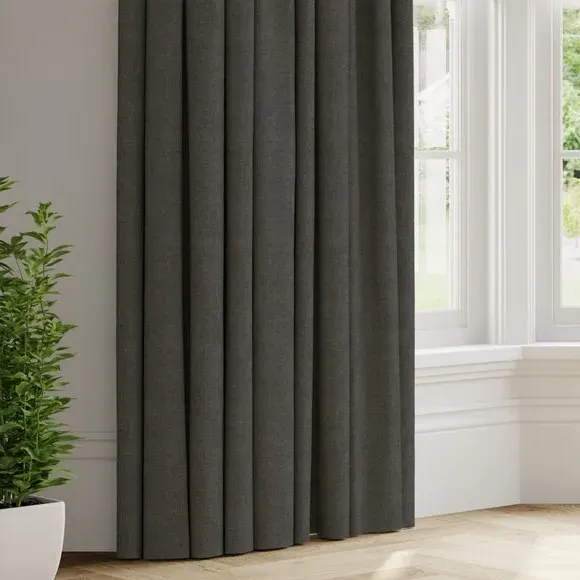Made to Measure Curtains - Charcoal, Polyester