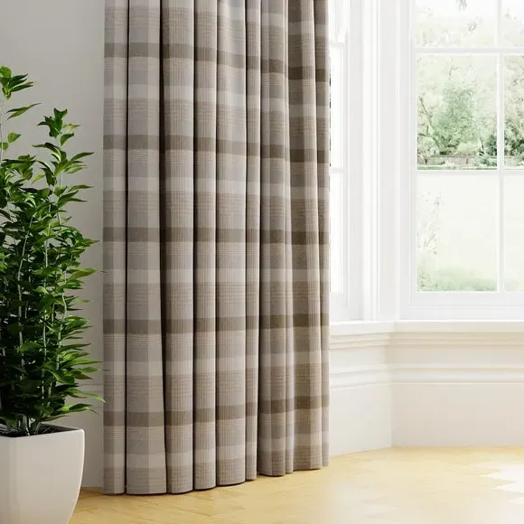 Made to Measure Curtains - Cloud, Checked image