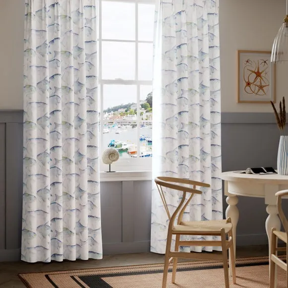 Made to Measure Curtains - Cobalt, Cotton
