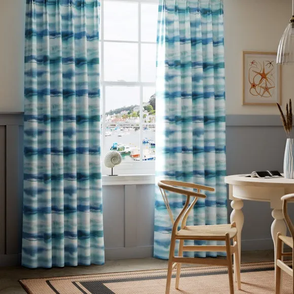Made to Measure Curtains - Cobalt, Cotton