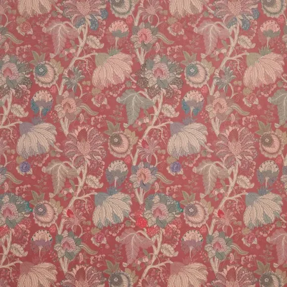 Made to Measure Curtains - Cranberry, Floral