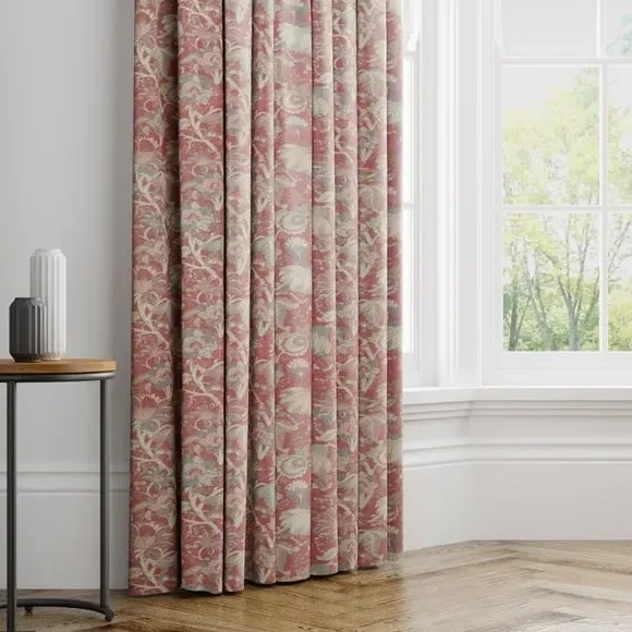 Made to Measure Curtains - Cranberry, Floral