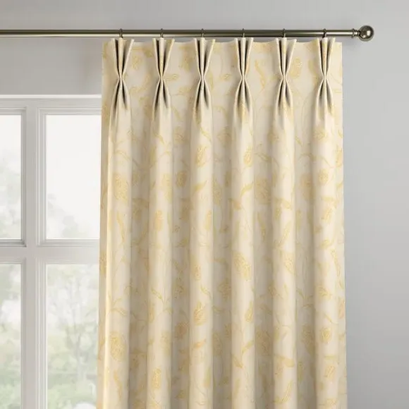 Made to Measure Curtains - Cream, Jacquard