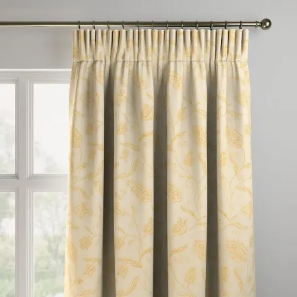 Made to Measure Curtains - Cream, Jacquard
