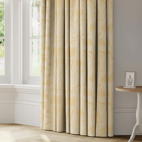 Made to Measure Curtains - Cream, Jacquard