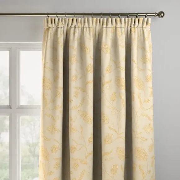 Made to Measure Curtains - Cream, Jacquard