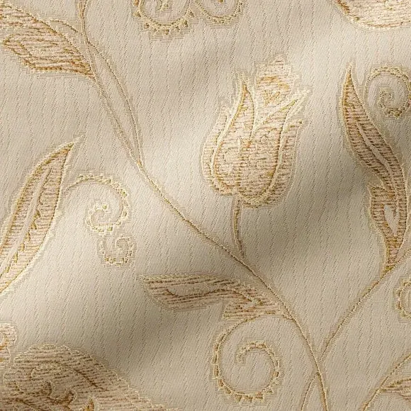 Made to Measure Curtains - Cream, Jacquard