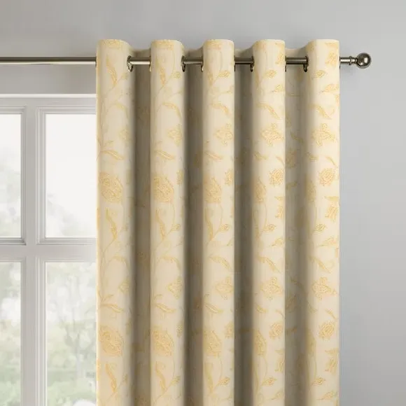Made to Measure Curtains - Cream, Jacquard