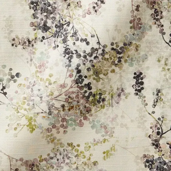Made to Measure Curtains - Damson, Floral