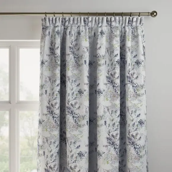 Made to Measure Curtains - Damson, Floral